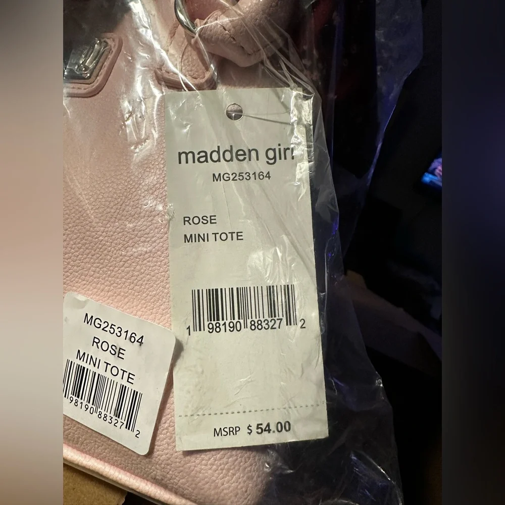 Madden Girl Zipper Mini Tote Bag